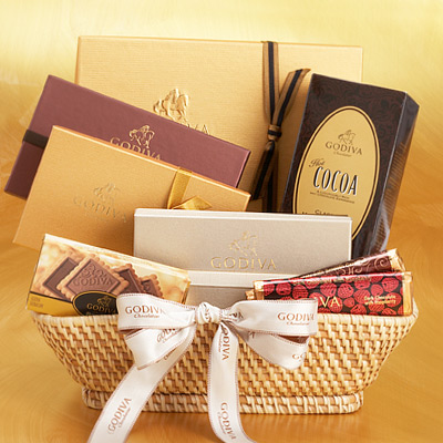 Godiva large assorted mix gift basket