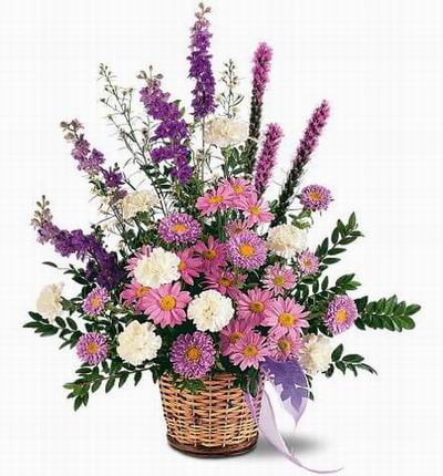 Assorted mix of Carnations, Daisies, Chrysanthemums, and green fillers.