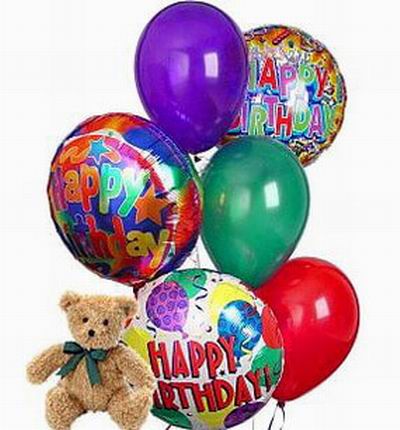 3 Helium and 3 regular blow up Balloons with a very worried 20cm Teddy Bear. Teddy bear may vary based on availability and if the helium balloons are not available, we may substitute with Mylar self-blow up balloons or 8 regular blow up balloons. If in th